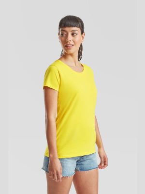 Fruit Of The Loom Valueweight Open End 165 Regular Fit Tee Ladies - Image 163