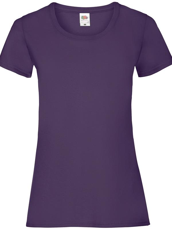 Fruit Of The Loom Valueweight Open End 165 Regular Fit Tee Ladies