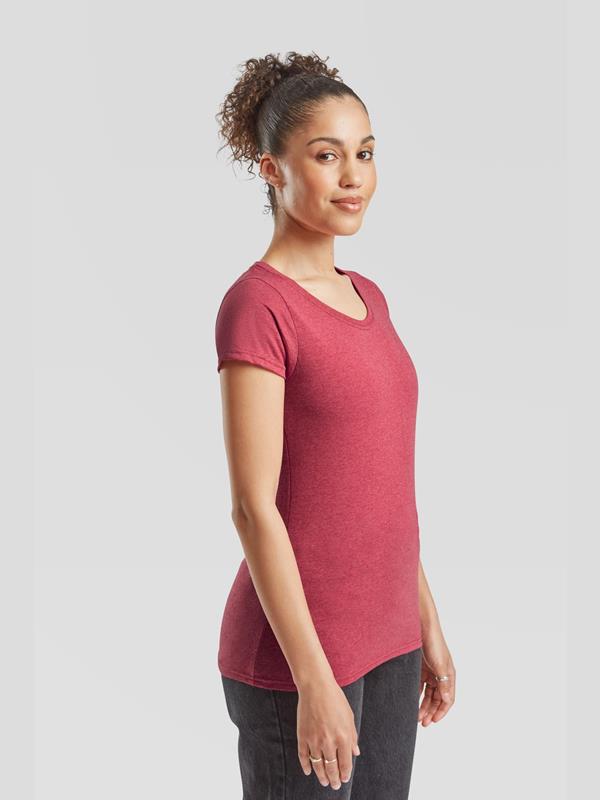 Fruit Of The Loom Valueweight Open End 165 Regular Fit Tee Ladies
