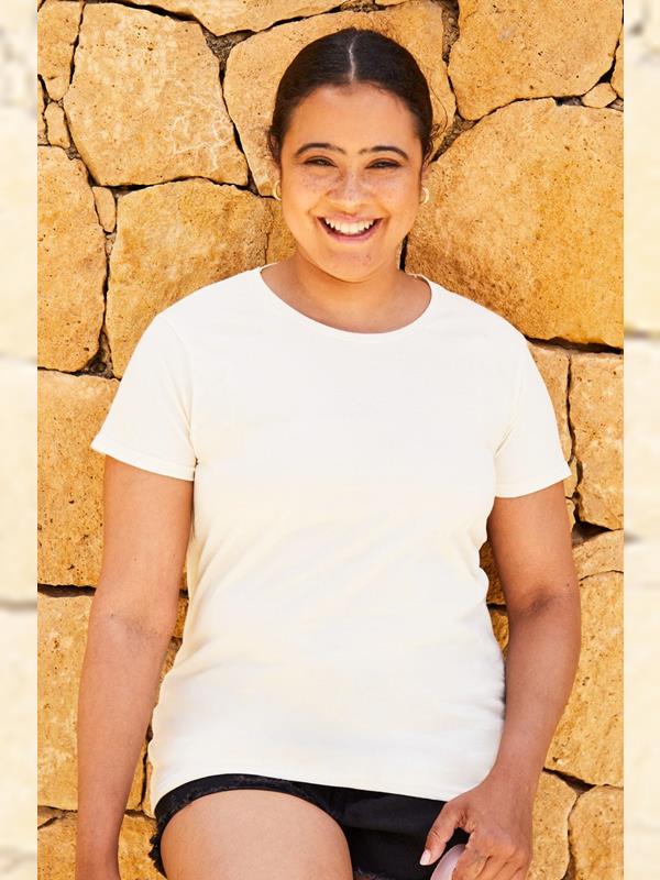 Fruit Of The Loom Valueweight Open End 165 Regular Fit Tee Ladies