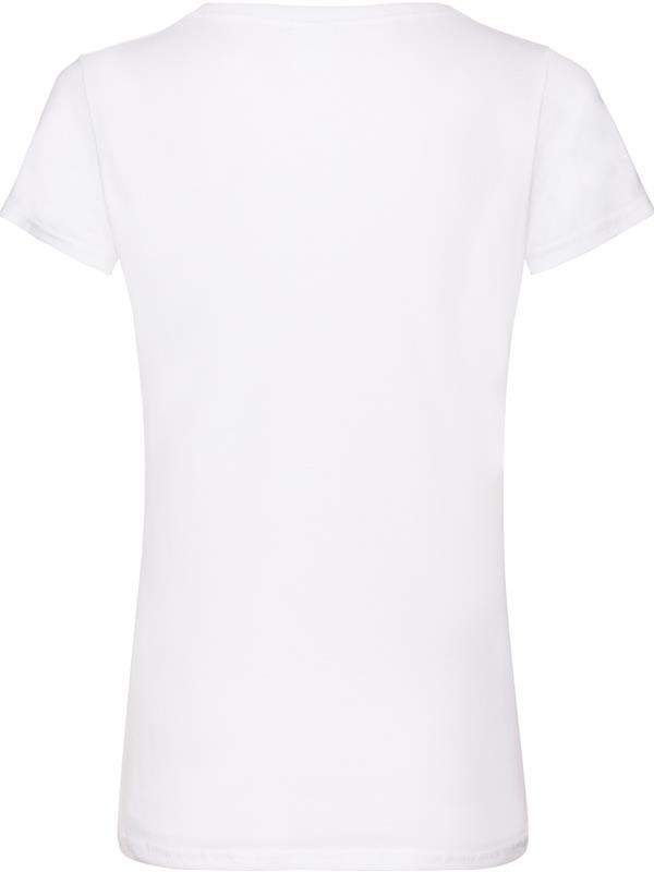 Fruit Of The Loom Valueweight Open End 165 Regular Fit V Neck Tee Ladies