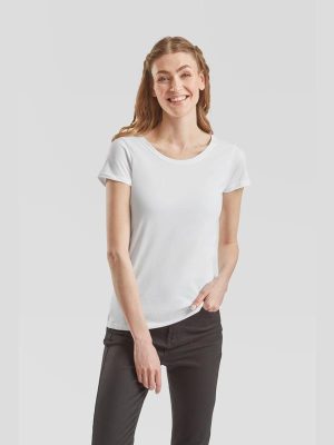 Fruit Of The Loom Iconic Premium Combed 195 Regular Fit Tee Ladies - Image 91