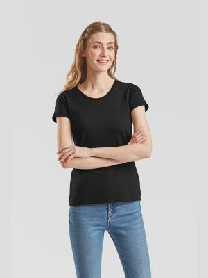 Fruit Of The Loom Iconic Premium Combed 195 Regular Fit Tee Ladies - Image 5