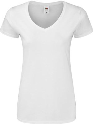 Fruit Of The Loom Iconic Combed 150 Regular Fit V Neck Tee Ladies - Image 26