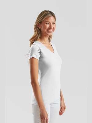 Fruit Of The Loom Iconic Combed 150 Regular Fit V Neck Tee Ladies - Image 31