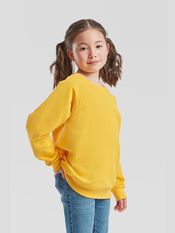 Fruit Of The Loom Classic Open End 280 Regular Fit Raglan Sweat Kids