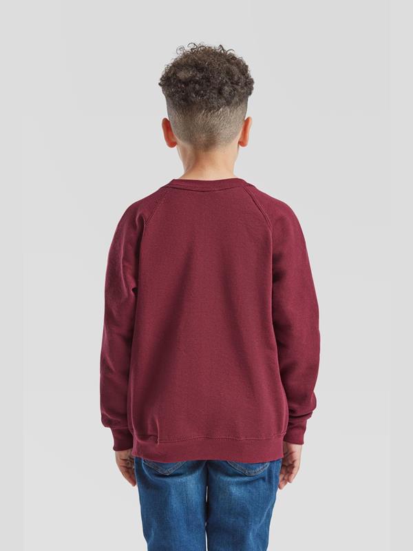 Fruit Of The Loom Classic Open End 280 Regular Fit Raglan Sweat Kids