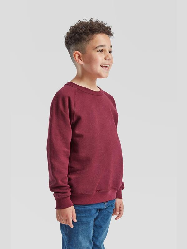 Fruit Of The Loom Classic Open End 280 Regular Fit Raglan Sweat Kids