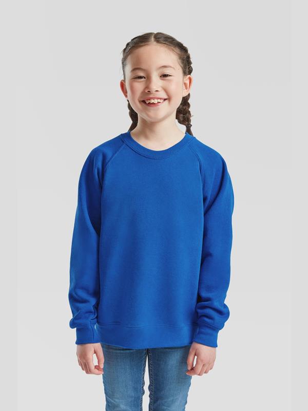 Fruit Of The Loom Classic Open End 280 Regular Fit Raglan Sweat Kids