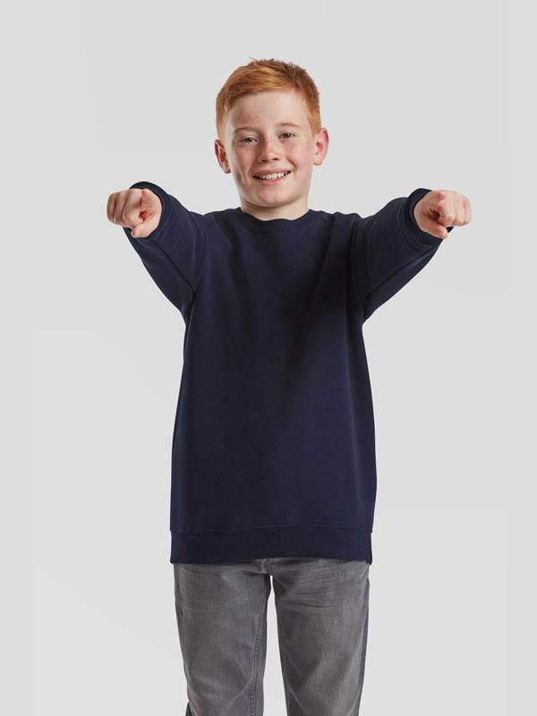 Fruit Of The Loom Classic Open End 280 Regular Fit Raglan Sweat Kids