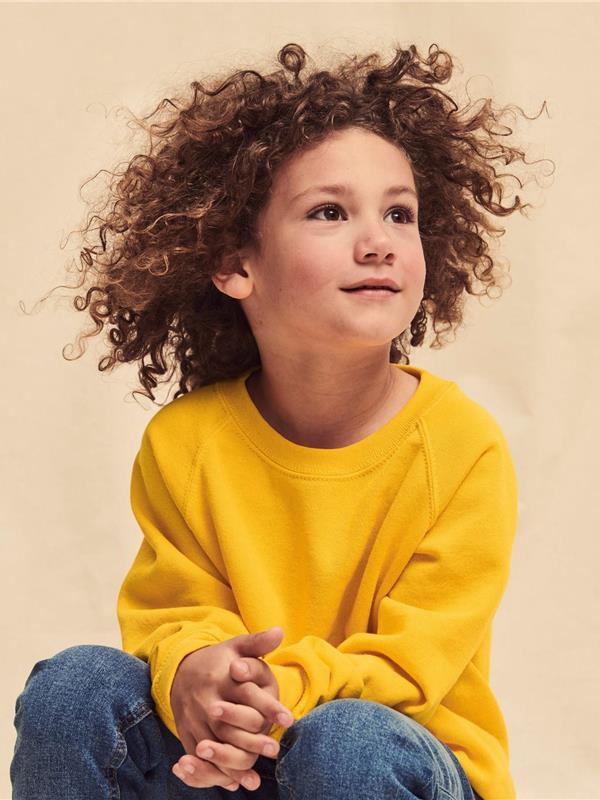 Fruit Of The Loom Classic Open End 280 Regular Fit Raglan Sweat Kids