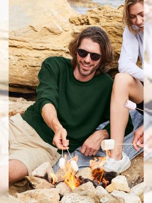 Fruit Of The Loom Classic Open End 280 Regular Fit Raglan Sweat Adult - Image 1