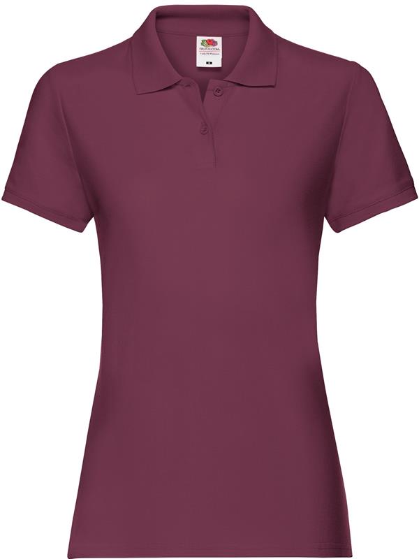 Fruit Of The Loom Premium Open End 180 Regular Fit Polo Ladies