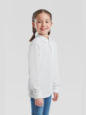 Fruit Of The Loom 6535 Open End 180 Regular Fit LS Polo Kids - Image 16