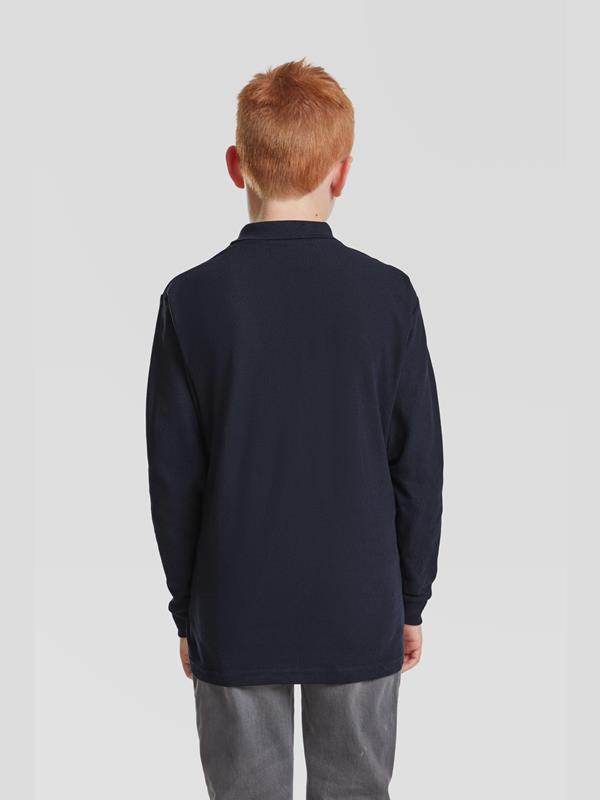 Fruit Of The Loom 6535 Open End 180 Regular Fit LS Polo Kids