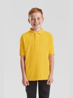 Fruit Of The Loom 6535 Open End 180 Regular Fit Polo Kids - Image 35