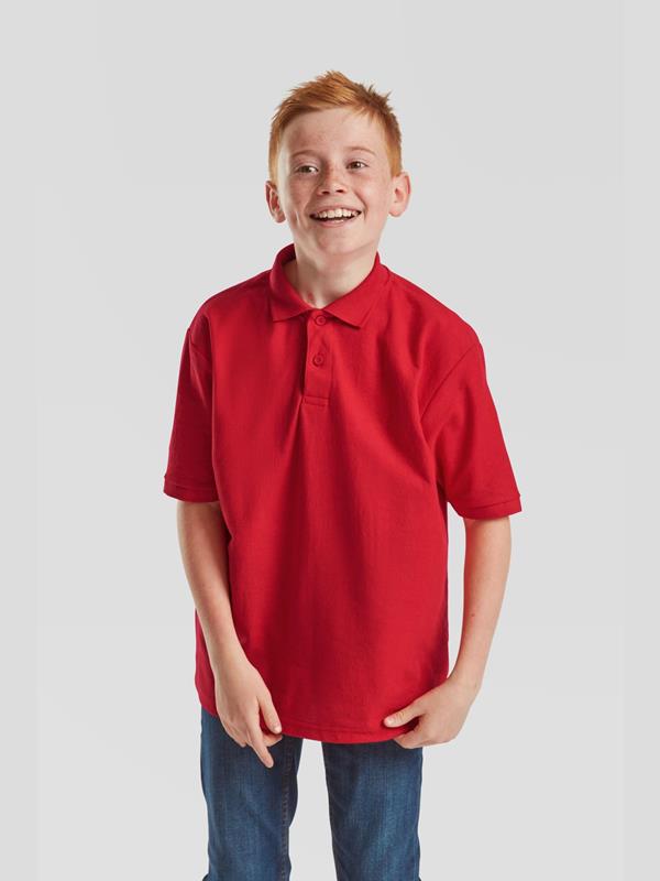 Fruit Of The Loom 6535 Open End 180 Regular Fit Polo Kids