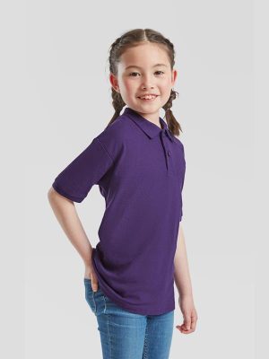 Fruit Of The Loom 6535 Open End 180 Regular Fit Polo Kids - Image 25