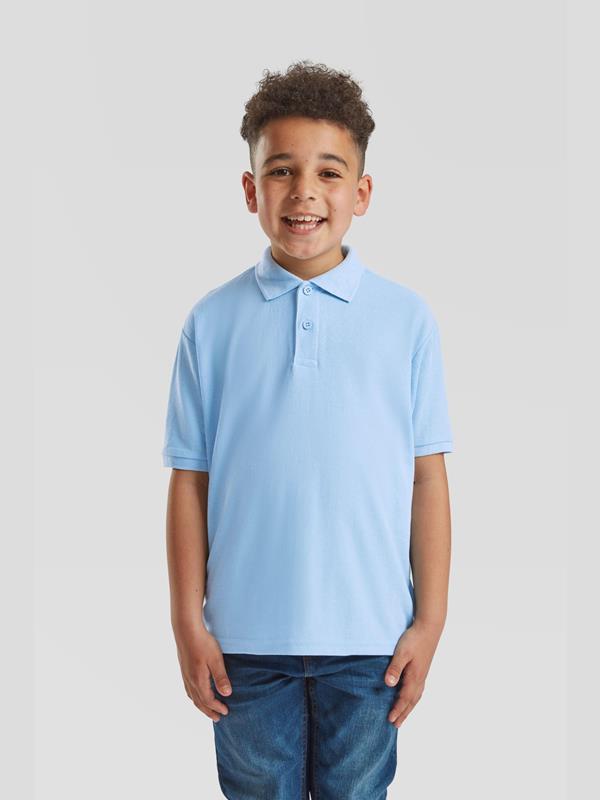 Fruit Of The Loom 6535 Open End 180 Regular Fit Polo Kids
