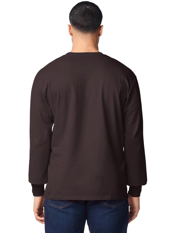Gildan Ultra Cotton Open End 205 Regular Fit LS Tee Adult