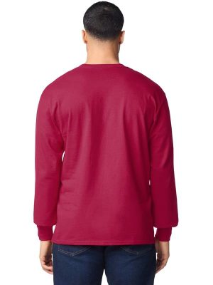 Gildan Ultra Cotton Open End 205 Regular Fit LS Tee Adult - Image 12