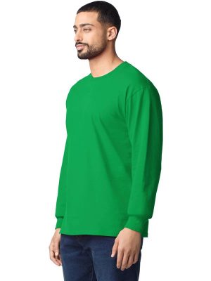 Gildan Ultra Cotton Open End 205 Regular Fit LS Tee Adult - Image 41