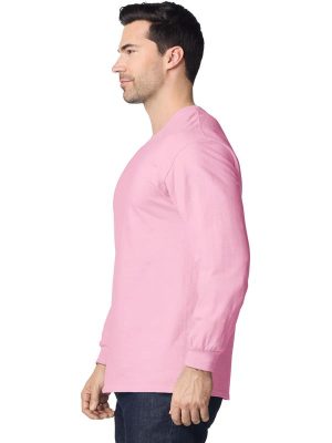 Gildan Ultra Cotton Open End 205 Regular Fit LS Tee Adult - Image 49