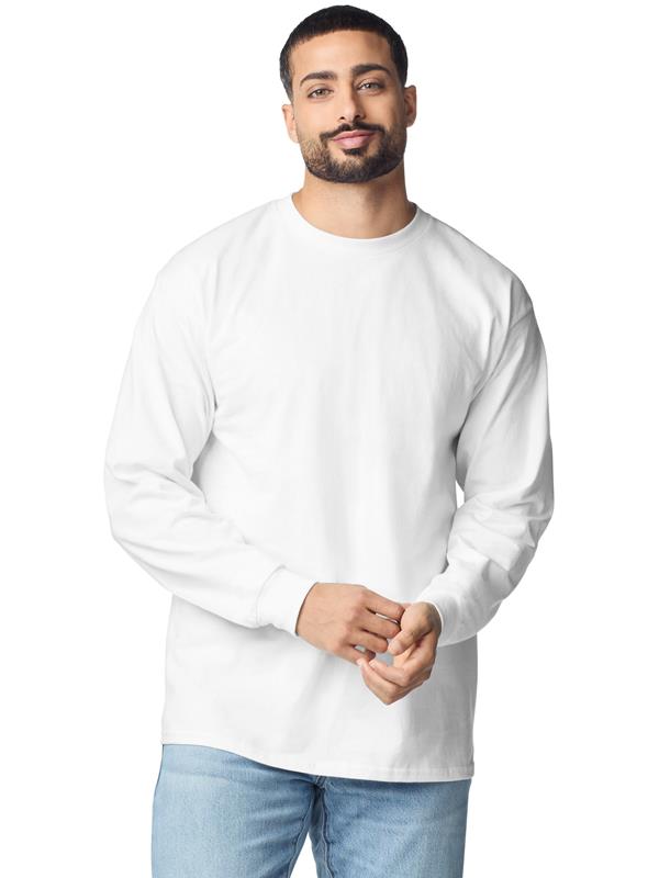 Gildan Ultra Cotton Open End 205 Regular Fit LS Tee Adult