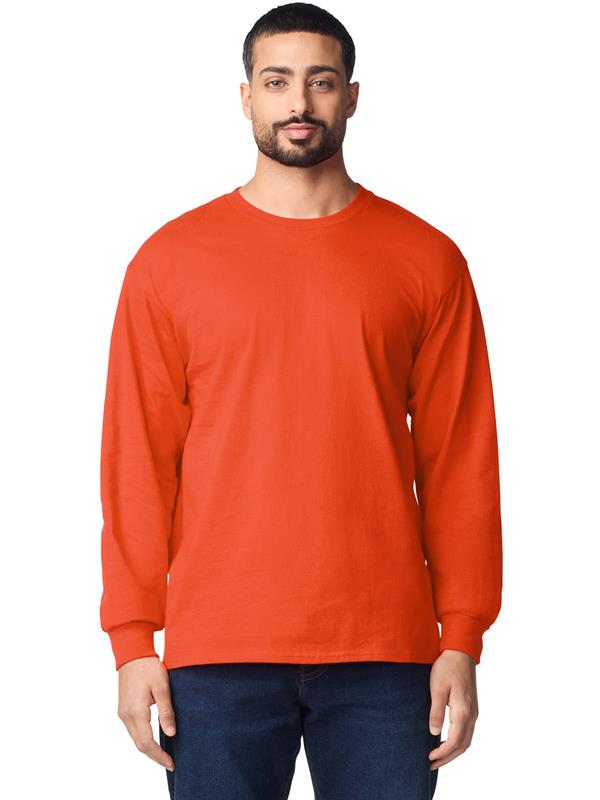 Gildan Ultra Cotton Open End 205 Regular Fit LS Tee Adult
