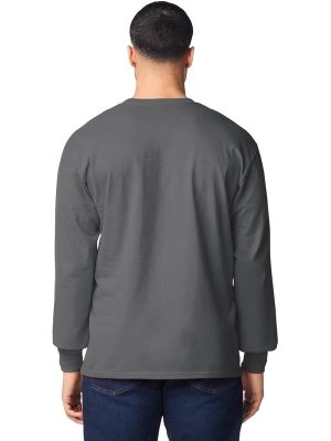 Gildan Ultra Cotton Open End 205 Regular Fit LS Tee Adult - Image 20
