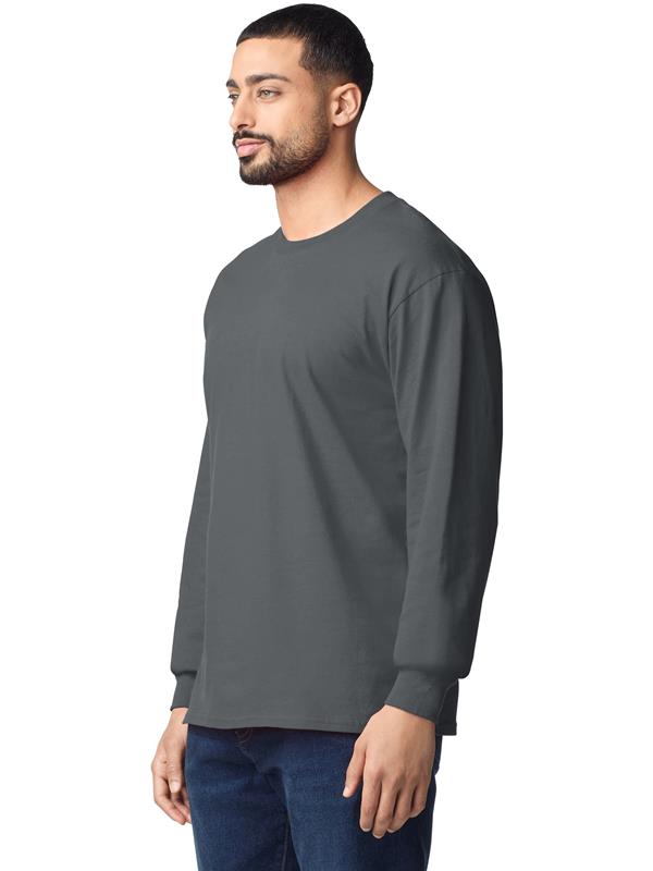 Gildan Ultra Cotton Open End 205 Regular Fit LS Tee Adult