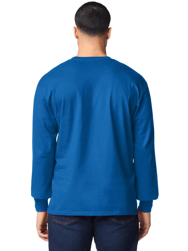 Gildan Ultra Cotton Open End 205 Regular Fit LS Tee Adult