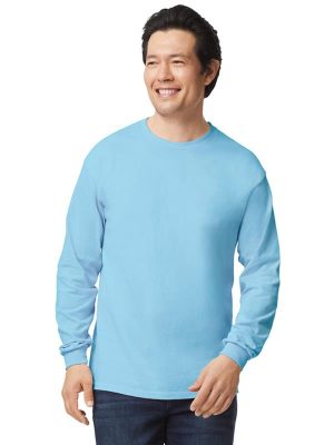 Gildan Ultra Cotton Open End 205 Regular Fit LS Tee Adult - Image 43
