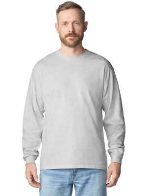 Gildan Ultra Cotton Open End 205 Regular Fit LS Tee Adult - Image 3