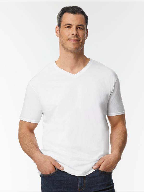 Gildan Softstyle Ringspun 150 Regular Fit V Neck Tee Adult