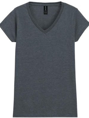 Gildan Softstyle Ringspun 150 Regular Fit V Neck Tee Ladies - Image 10