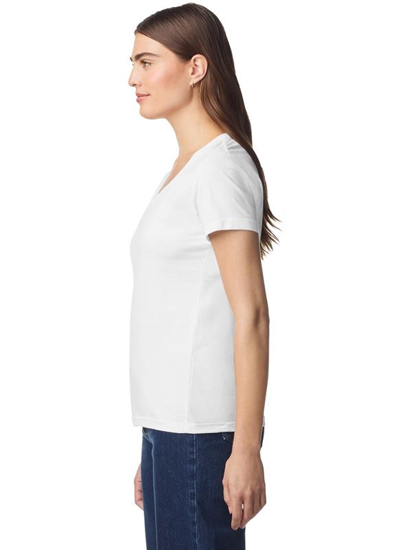 Gildan Softstyle Ringspun 150 Regular Fit V Neck Tee Ladies