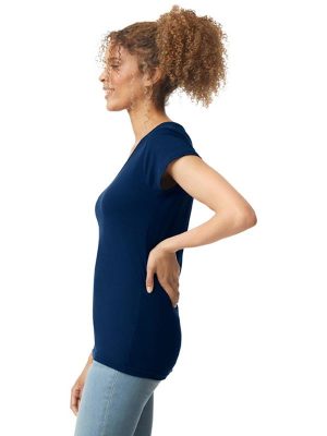 Gildan Softstyle Ringspun 150 Regular Fit V Neck Tee Ladies - Image 14