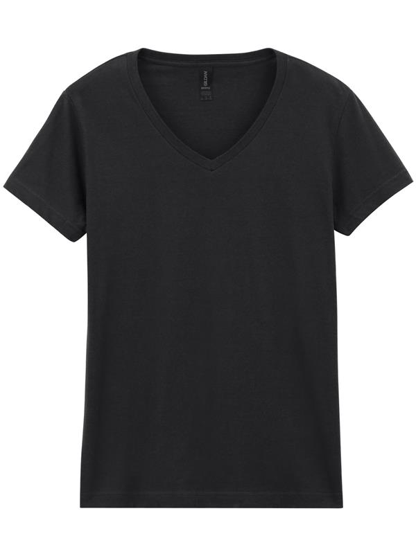 Gildan Softstyle Ringspun 150 Regular Fit V Neck Tee Ladies