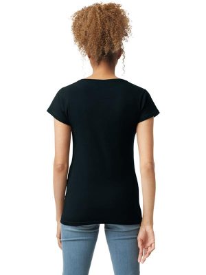 Gildan Softstyle Ringspun 150 Regular Fit V Neck Tee Ladies - Image 8