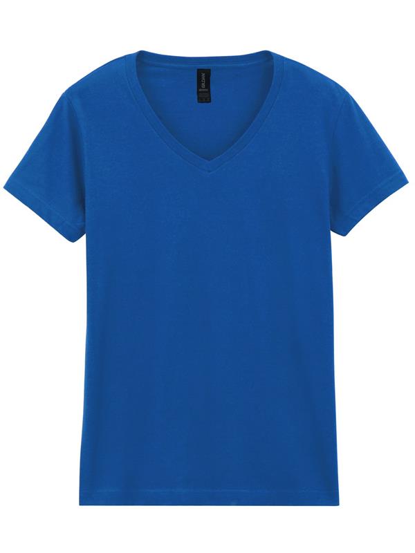 Gildan Softstyle Ringspun 150 Regular Fit V Neck Tee Ladies