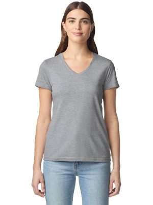 Gildan Softstyle Ringspun 150 Regular Fit V Neck Tee Ladies - Image 20