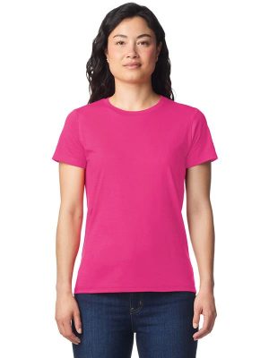 Gildan Softstyle Midweight Ringspun 185 Regular Fit Tee Ladies - Image 3