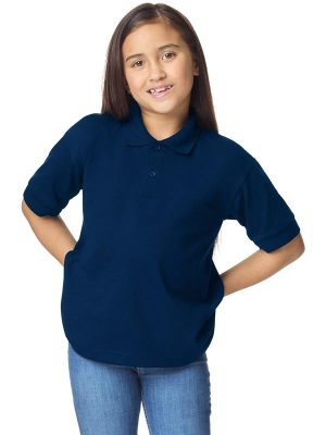 Gildan Dryblend Open End 205 Regular Fit Polo Kids - Image 7