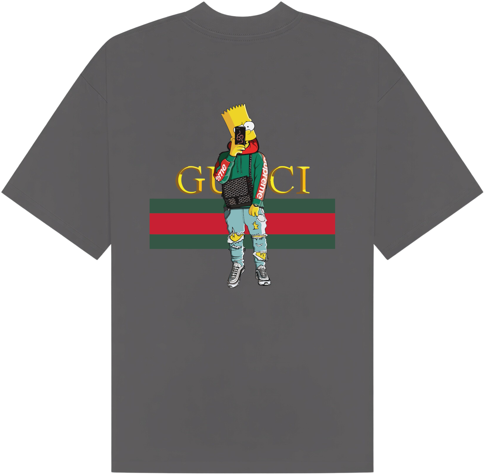 Gucci Bart Drip T-Shirt - Image 4