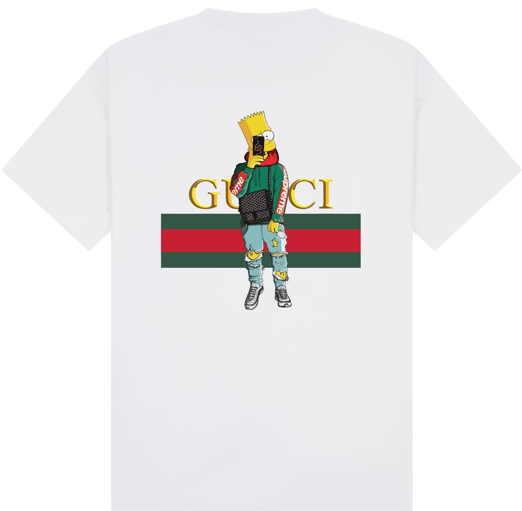 Gucci Bart Drip T-Shirt - Image 6