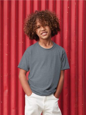 Jerzees Eco Premium Combed 165 Regular Fit Organic Tee Kids - Image 1
