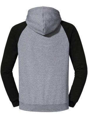Jerzees Nublend Open End 275 Regular Fit Colour Block Raglan Hood Adult - Image 26