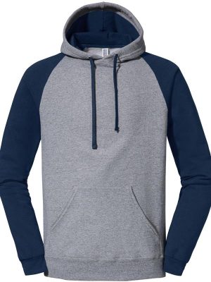 Jerzees Nublend Open End 275 Regular Fit Colour Block Raglan Hood Adult - Image 30