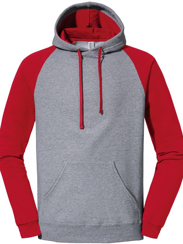 Jerzees Nublend Open End 275 Regular Fit Colour Block Raglan Hood Adult